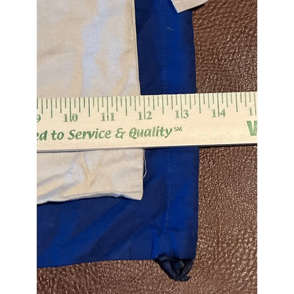 Set of 2 Blue and Cream‎ Drawstring Dust Bags Pouches Storage
